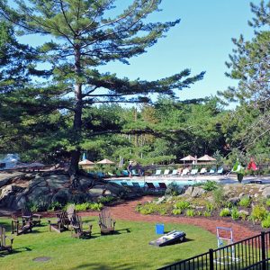 Sandy Pines pool and game area