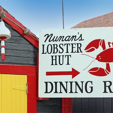 Nunan's lobster hut sign