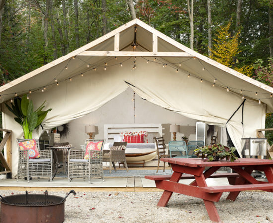 seagrass glamp tent exterior